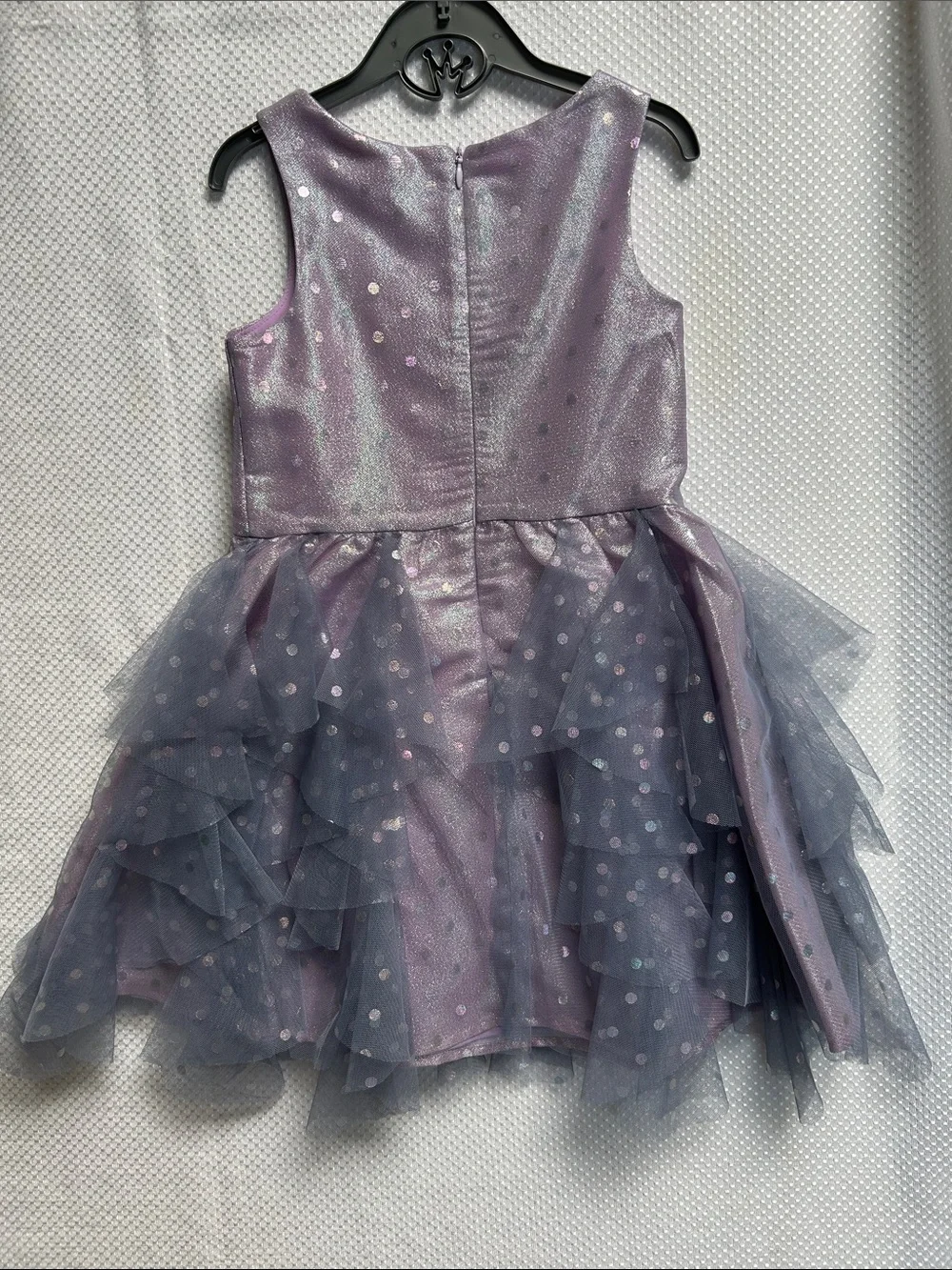 Hannah Banana Lavender Purple Layered Tulle Party Dress. NWT. Fully lined.